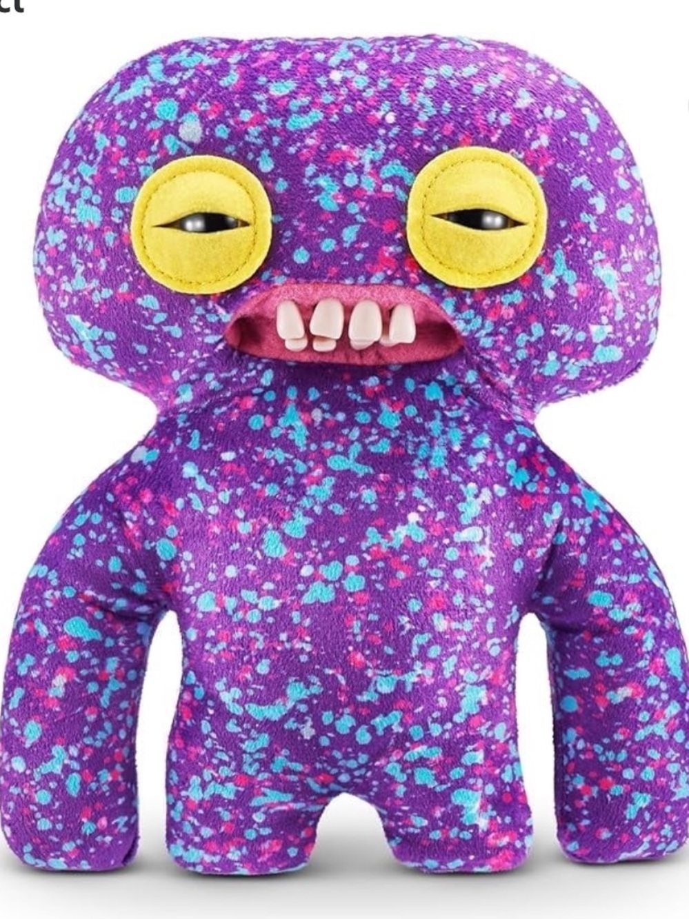 Zuru Fuggler Laboratory Misfits Edition Purple Speckled Plush Monster - 9 inches
